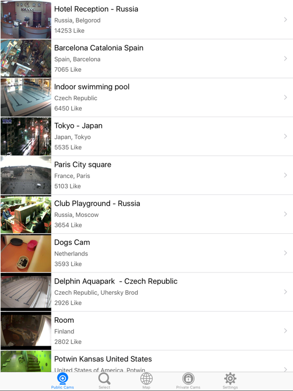 Screenshot #4 pour Webcams Viewer: CCTV Live Cams