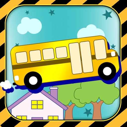 Ride on the Flying School Bus - A FREE Magic Vehicle Driver Game! iOS App