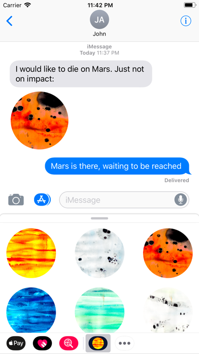 Screenshot #1 pour Abstracts Planetary Stickers