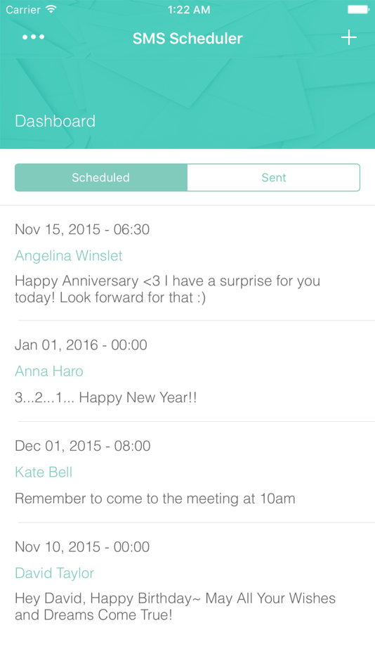 Simple SMS Scheduler - Auto Text Message Sending Timer - 1.1 - (iOS)
