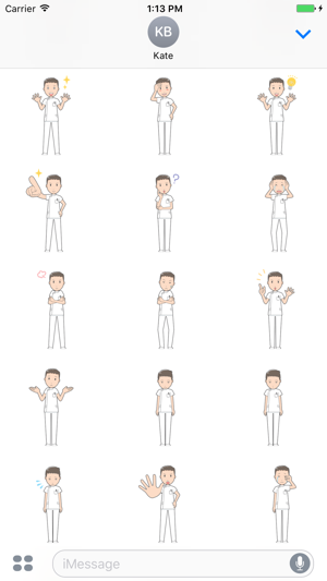 Sticker Me: White Male Nurse(圖3)-速報App
