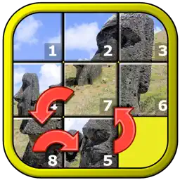 Kids Slide Puzzle World mystic squares 15 game app icon