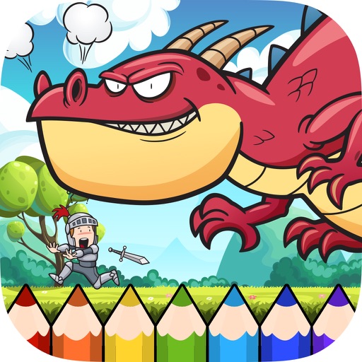 Dragon Coloring Book - Painting Game for Kids icon