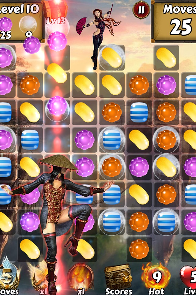 Kung Fu Candy Quest - Help Master Panda battle kungfu fighting warriors screenshot 2