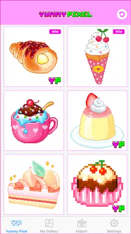 Game screenshot Yummy Pixel - Color by Number mod apk