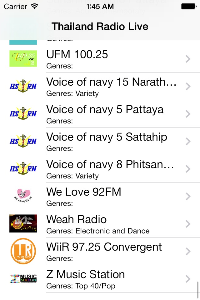 Thailand Radio Live Player (Thai / ประเทศไทย / ภาษาไทย วิทยุ) screenshot 2