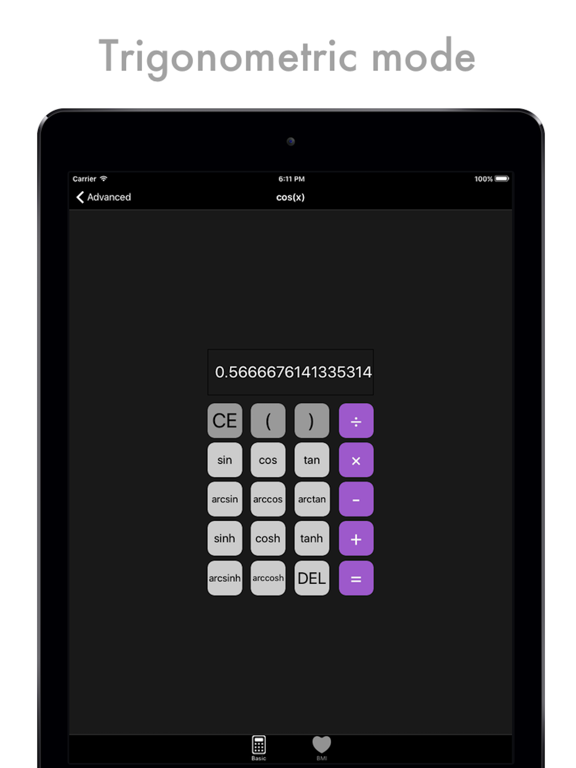 Calculator - smart tool & body mass index checker iPad screenshot