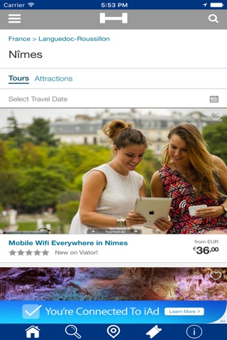Nimes Hotels + Compare and Booking Hotel for Tonight with map and travel tour screenshot 2