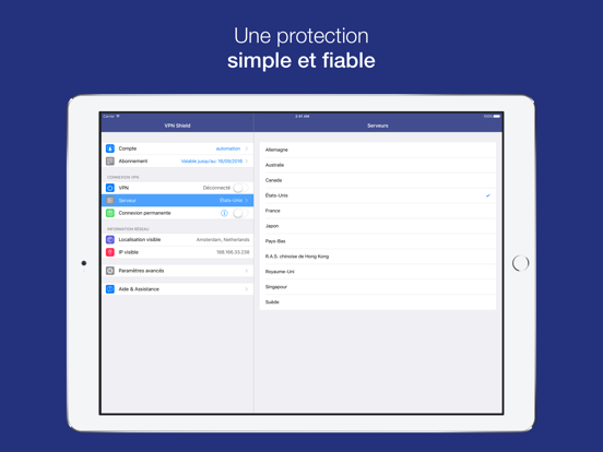 Screenshot #4 pour VPN Shield Professional