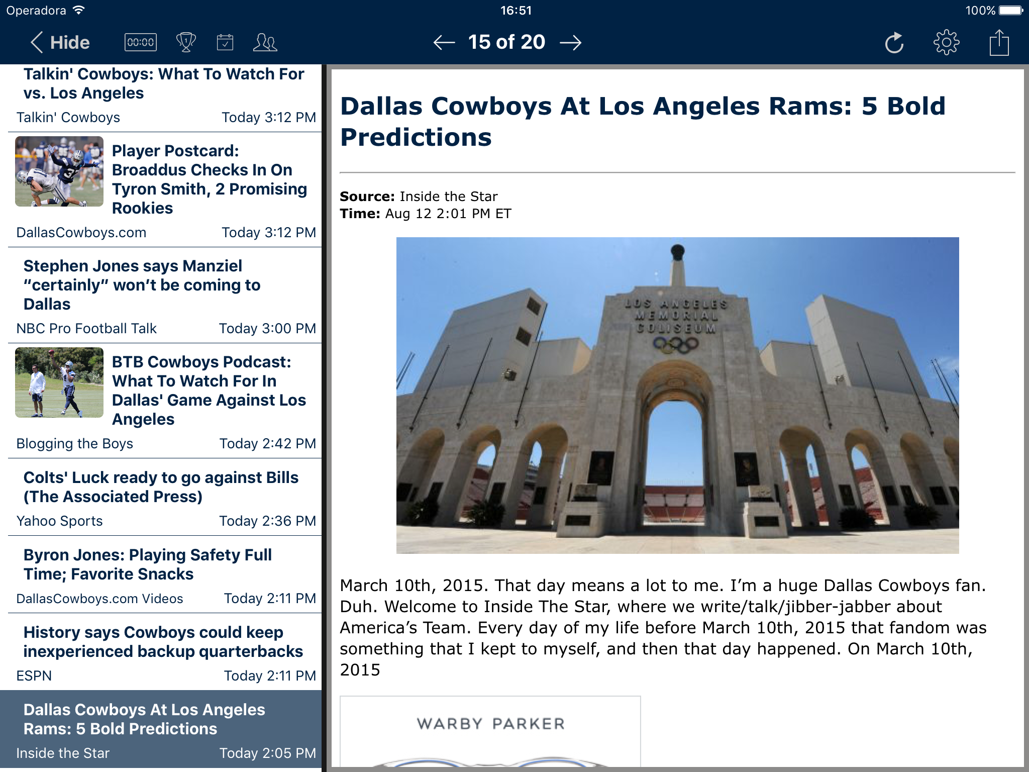 Football News - Dallas Cowboys screenshot 6