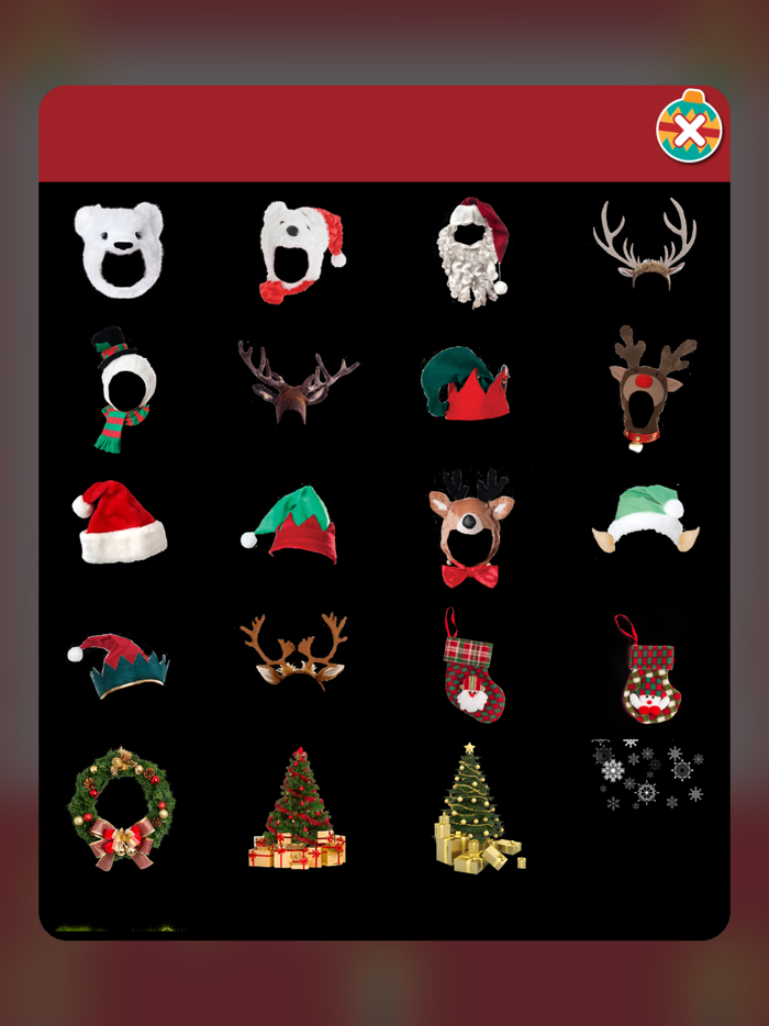 Christmas Photo Booth 2016 - Santa Camera Stickers