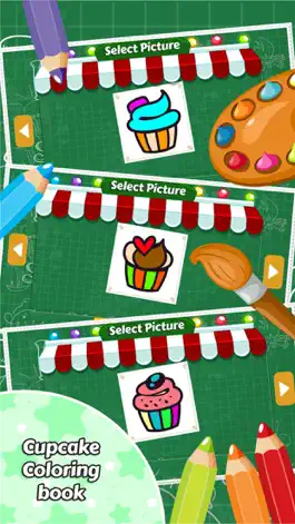 Game screenshot Cupcake Coloring Book Kids Game mod apk