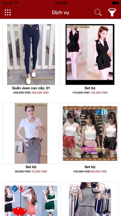 Thời trang online Song Kim