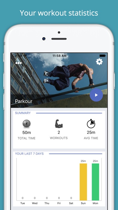 Screenshot #2 pour Parkour Workout Challenge - Gain speed and agility
