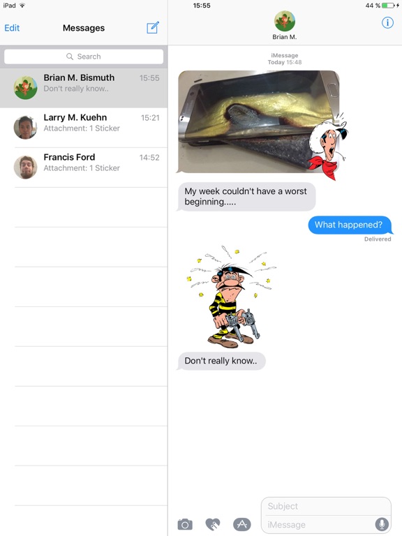 Screenshot #4 pour Lucky Luke Stickers