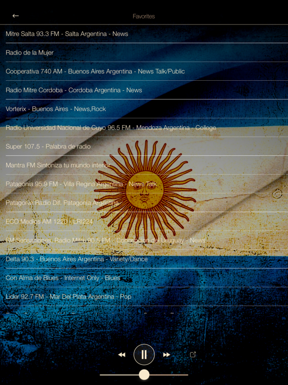 Screenshot #5 pour Argentina Music ONLINE Radio from Buenos Aires