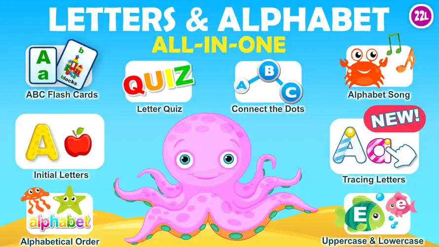 Letter quiz • Alphabet School & ABC Games 4 Kids screenshot 1