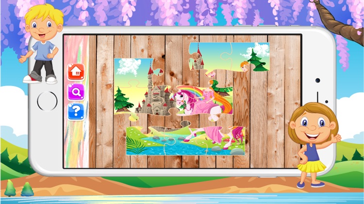 Educational learning (Princess) jigsaw puzzles games for toddler screenshot-3
