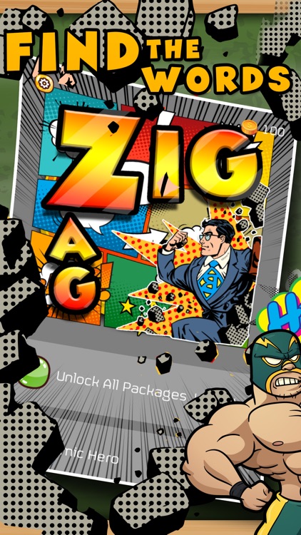 Word Scrabble Find for Cartoon Comics & Superhero