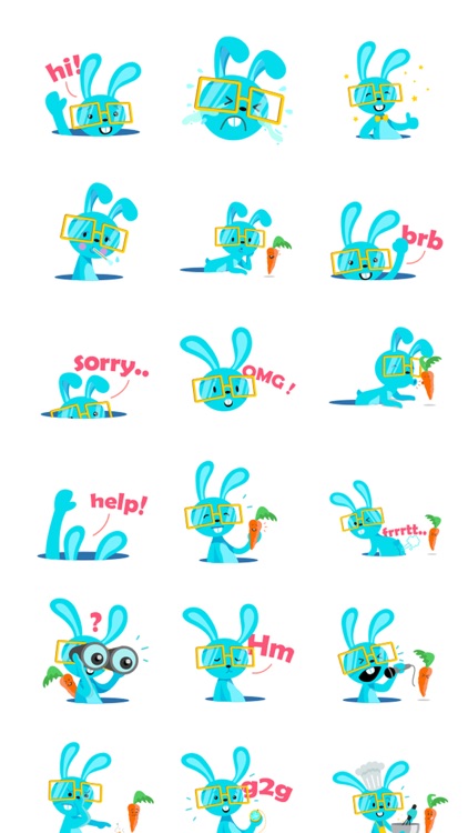 Blubunny Stickers