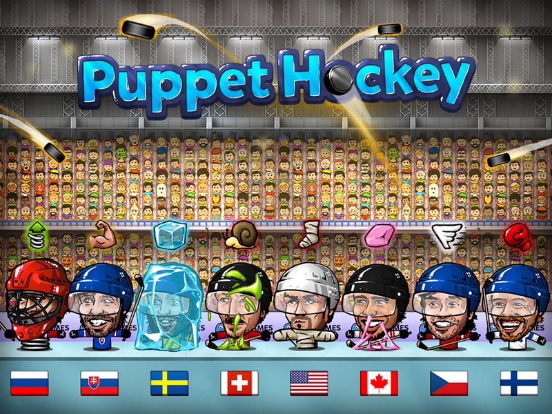Puppet Hóquei: Campeonato da cabeça grande nofeet Marionette slapshot estrelas 2016 screenshot 8