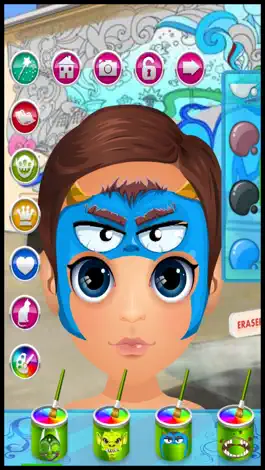 Game screenshot Baby Face Skin Paint Doctor - play a little make-up fashion salon makeover game for kids apk