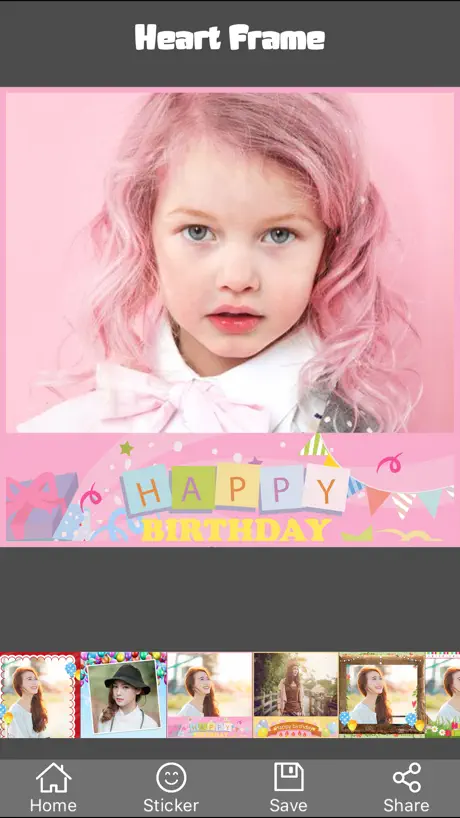 Happy Birthday Frame 360