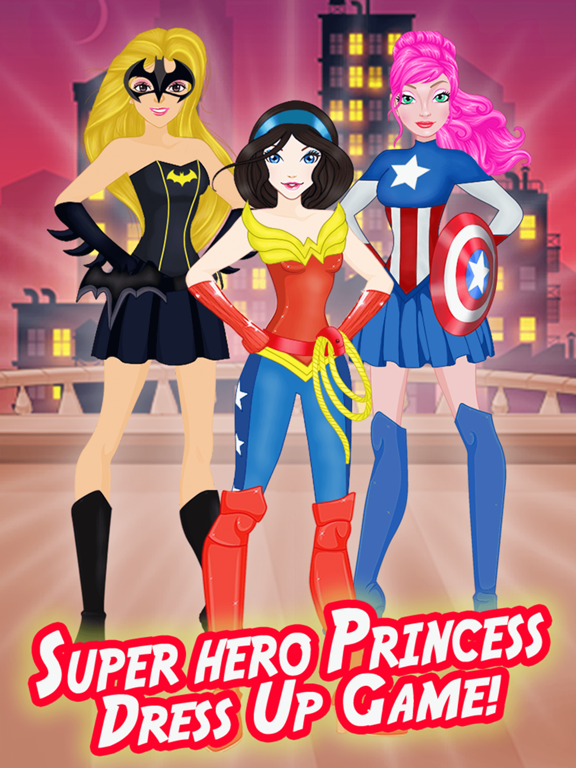 Wonder Supergirl Super Hero Games for Girls iPad screenshot 1 - Games app