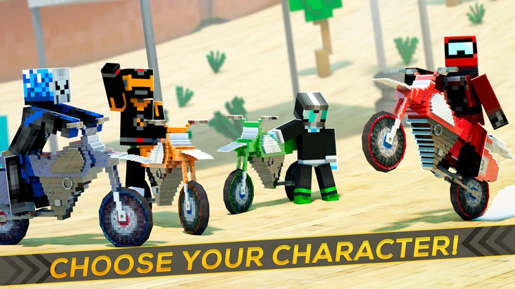 Block Dirt Bike Survival Multiplayer Racing Game
