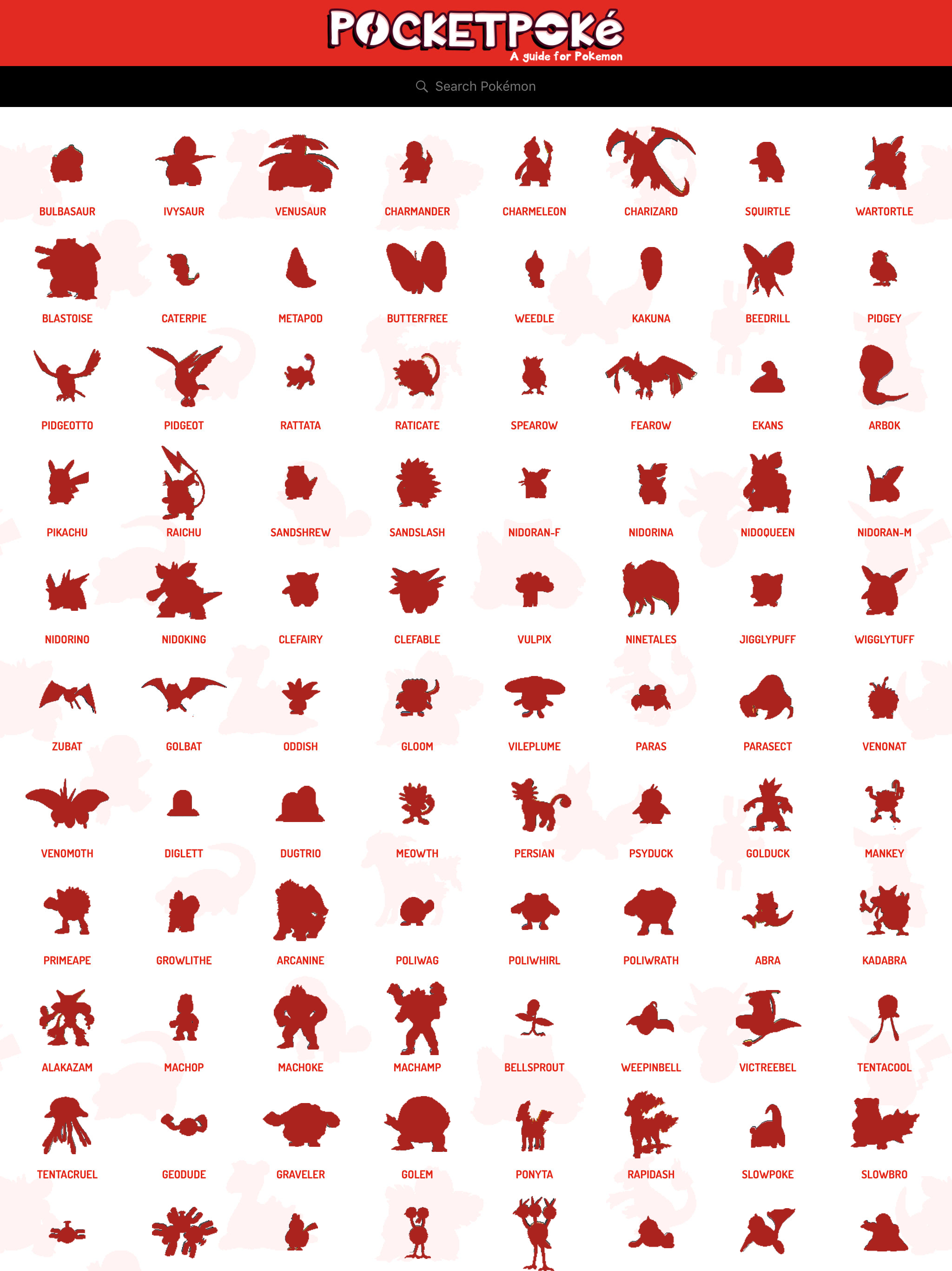 Pocket Poké for Pokémon