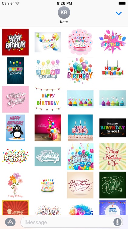 Happy Birthday Stickers!