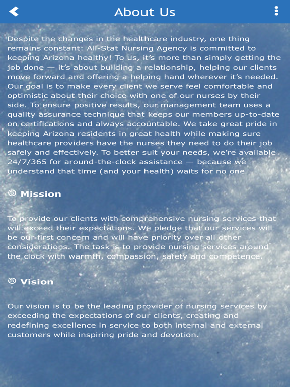 Screenshot #6 pour All-Stat Nursing Agency
