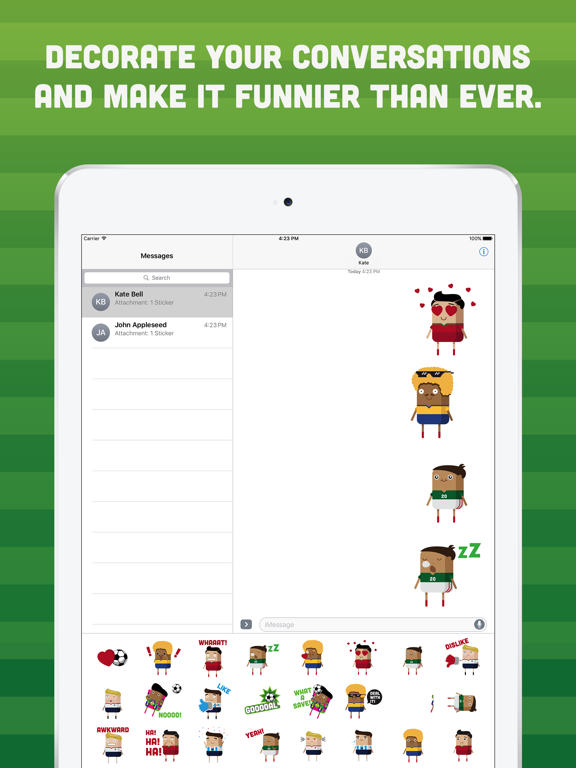 Brickmoji Stickers: Soccer Editionのおすすめ画像4