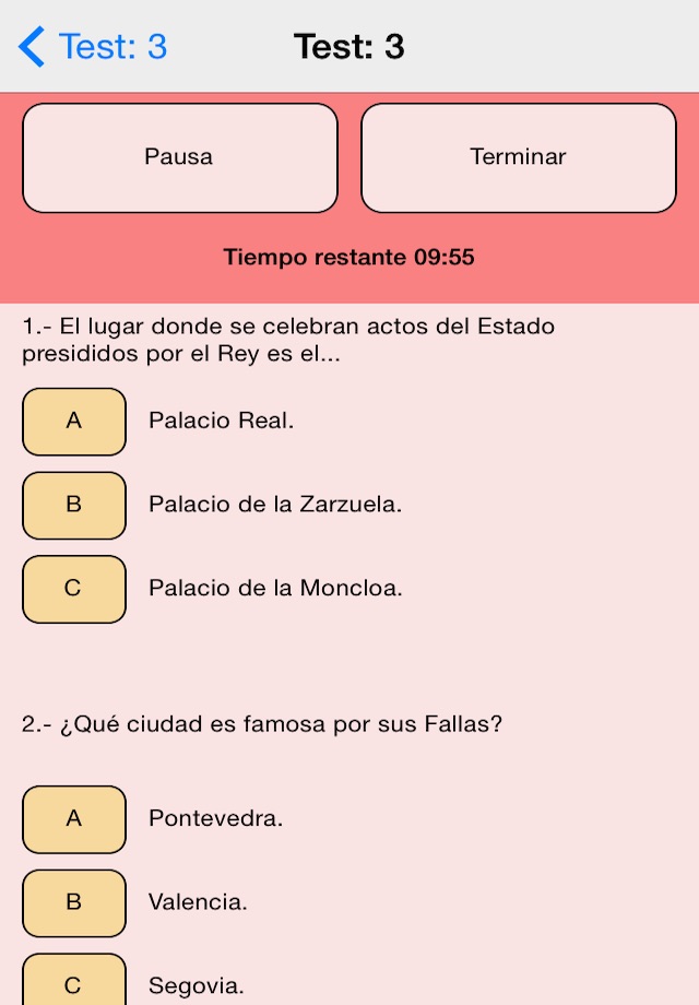 Examen Nacionalidad Española screenshot 3