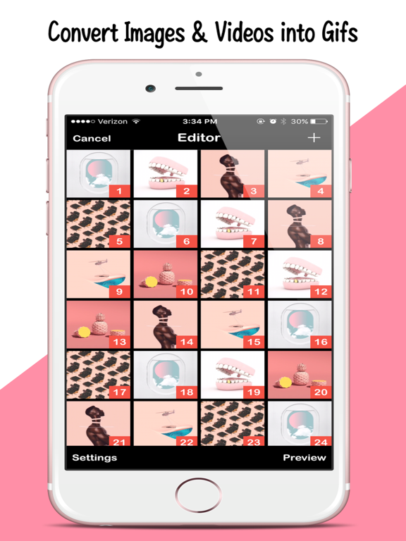 GIFing - Ultimate Animated GIF & GIPHY Maker iPad screenshot 4 - Photo & Video app