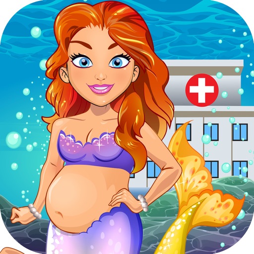 Mermaid Doctor Salon Baby Spa Kids Games Icon