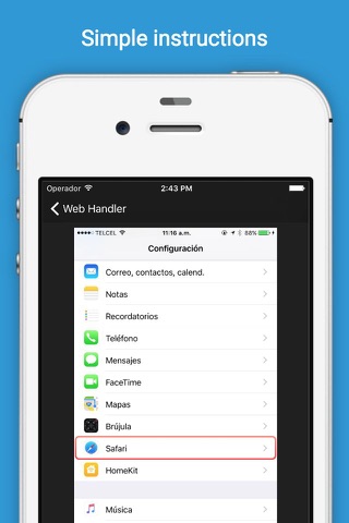Web Handler - Ad blocker - No Tracking  - Extension for Safari - Save Cellular Mobile data screenshot 2