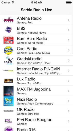 Serbia Radio Live Player (Serbian / Србија / српски радио)(圖1)-速報App