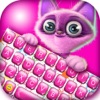 Cute Keyboard Design - Glitter Skins, Font & Emoji App Icon