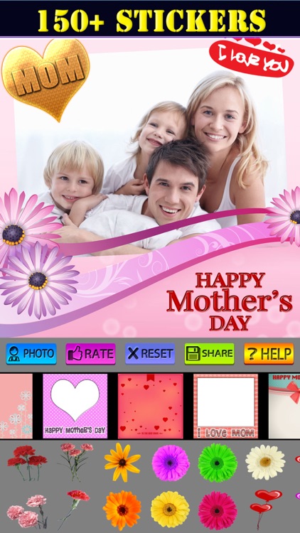 Mother's Day Frame and Sticker