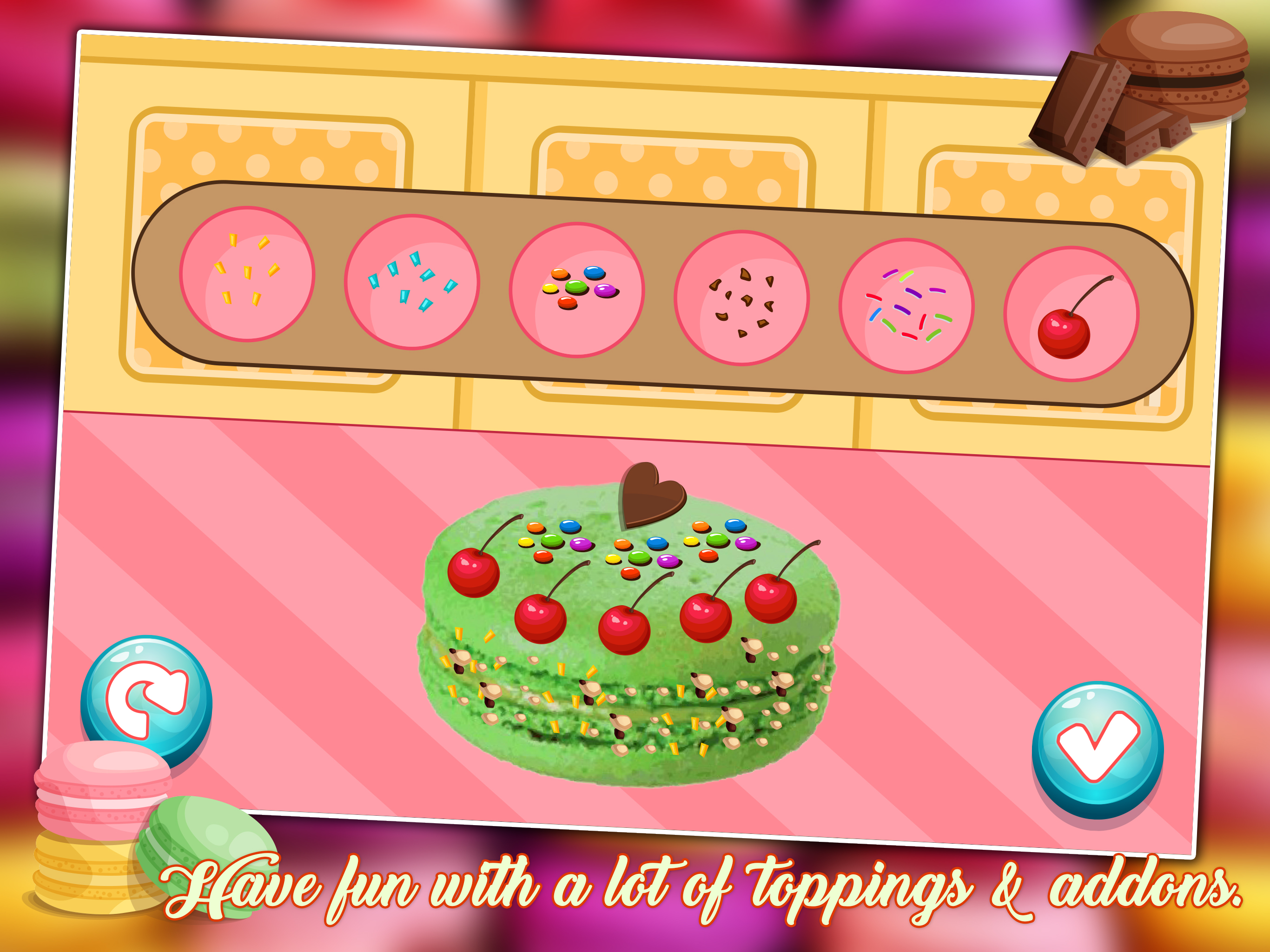 Macaron Cookies Maker 2 - Crazy Dessert Maker Game
