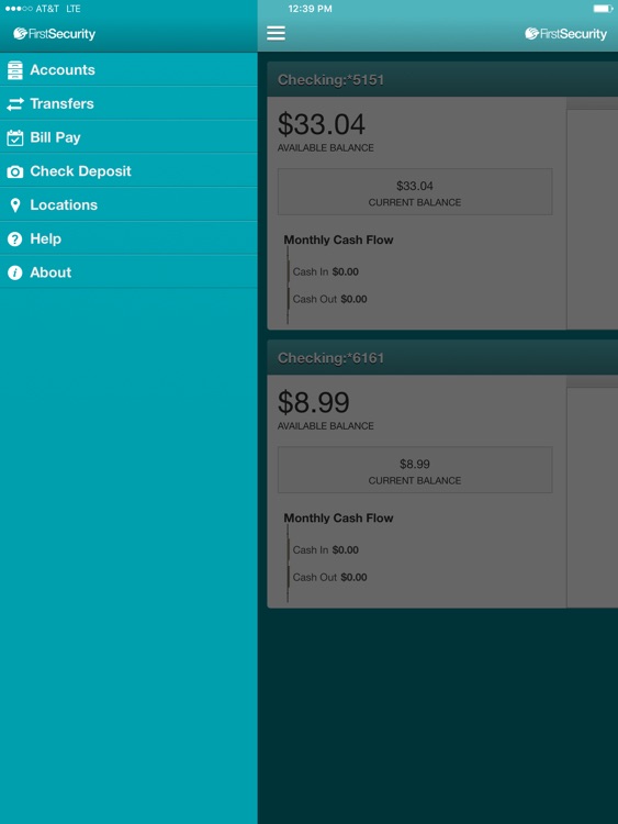 First Security Bank for iPad