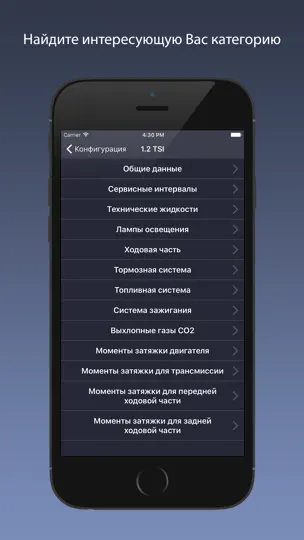 Скриншот VAG Service - Audi, Porsche, Seat, Skoda, VW. на iPhone 4