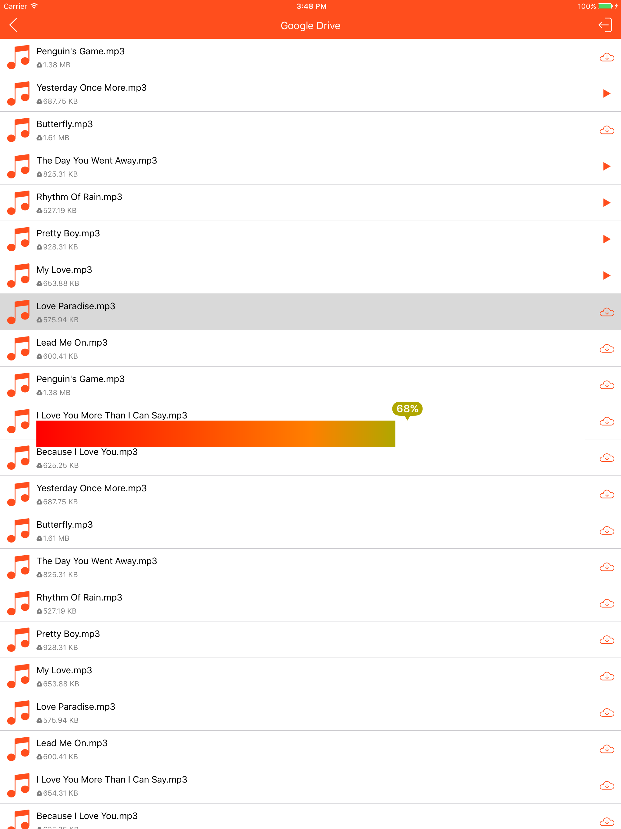 Music Cloud - Songs Player for GoogleDrive,Dropbox screenshot 6