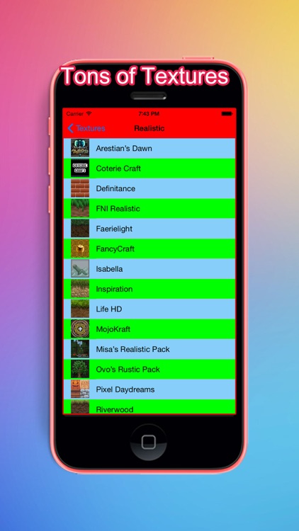 Mod Crafting Reference info for Minecraft Pocket Edition