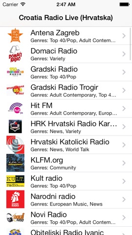 Croatia Radio Live Player (Hrvatska / hrvatski)のおすすめ画像1