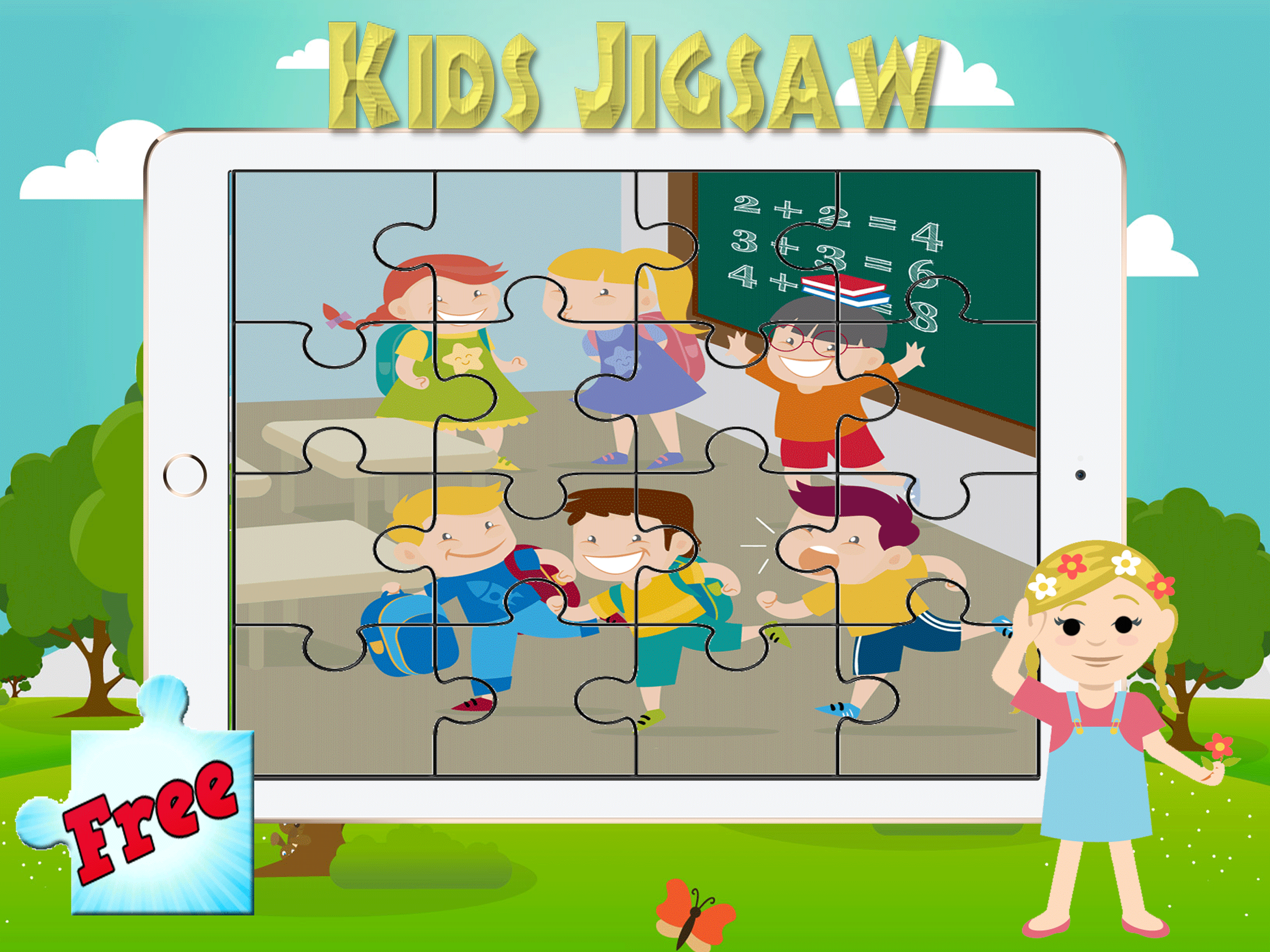 Kid Jigsaw Puzzles Games for kids 2 to 7 years old