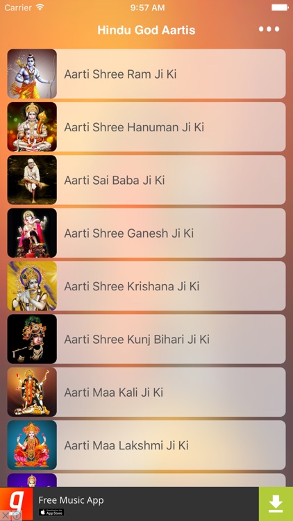 Hindu God Aartis