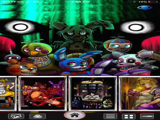 2016 FNAF Lock & Home Screen HD Wallpapers For Five Night At Freddy Edition iPad app afbeelding 1