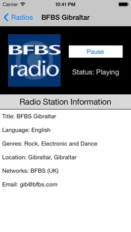 Game screenshot Gibraltar Radio Live Player apk